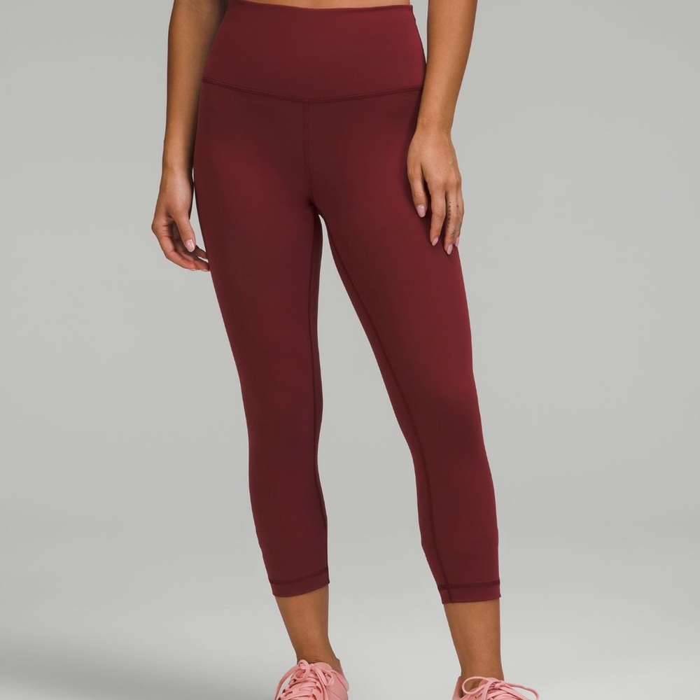 Lululemon Red Merlot 23’ Leggings